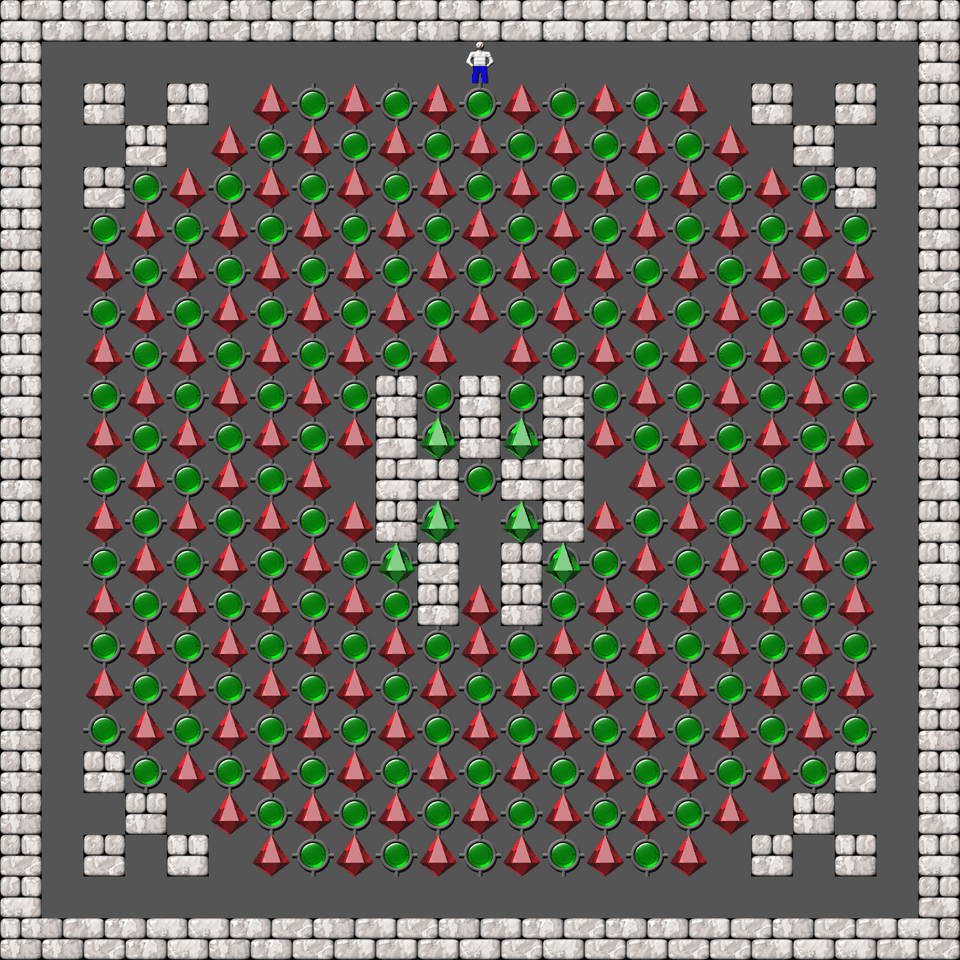Сокобан SokoSpace уровень 12