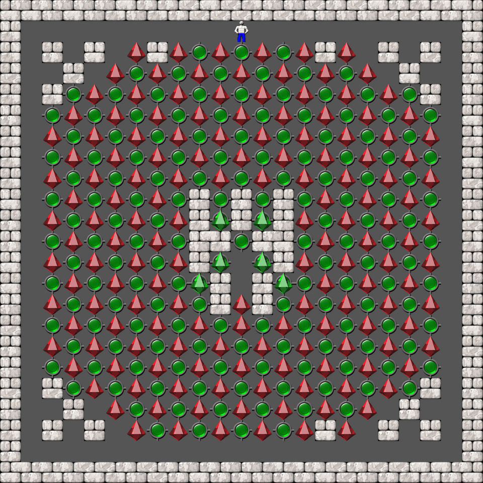 Сокобан SokoSpace уровень 14