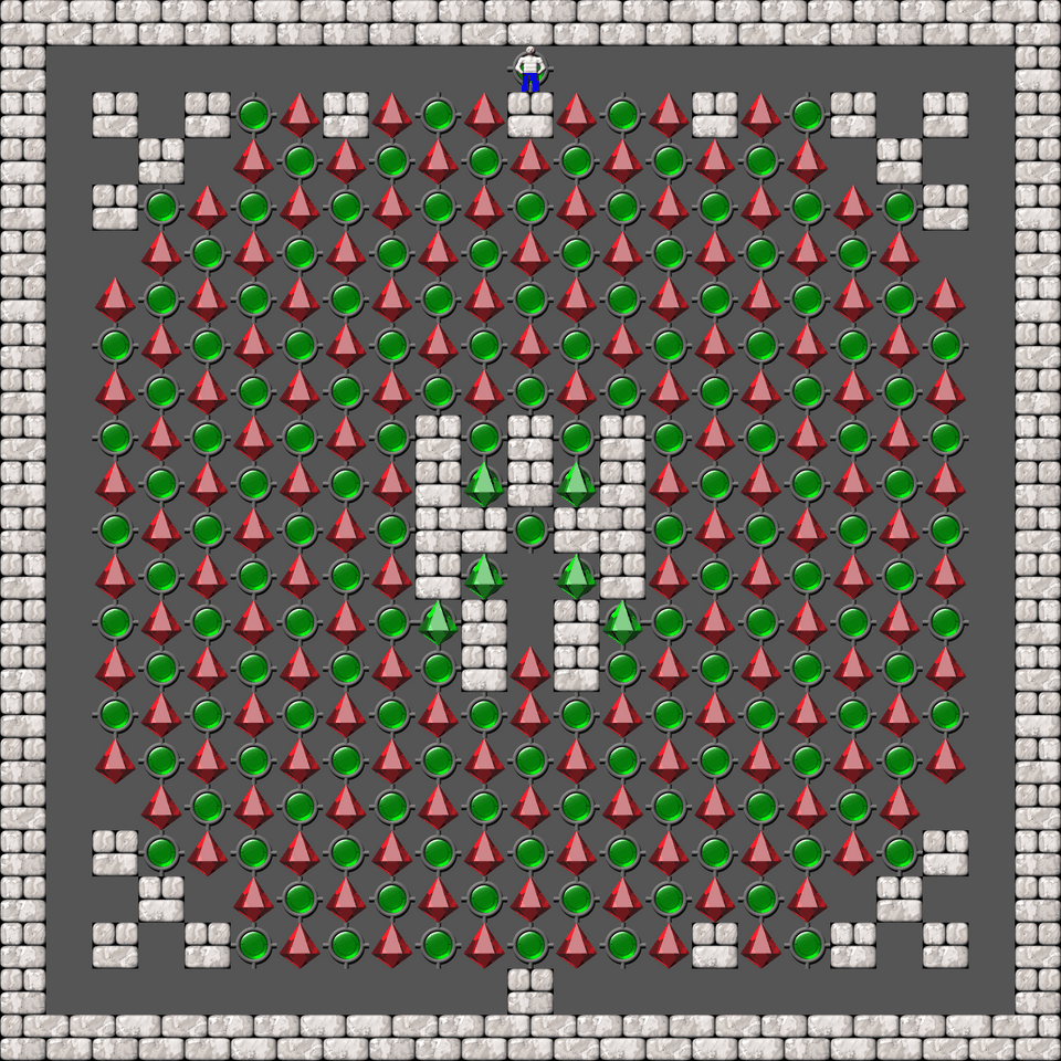 Сокобан SokoSpace уровень 15